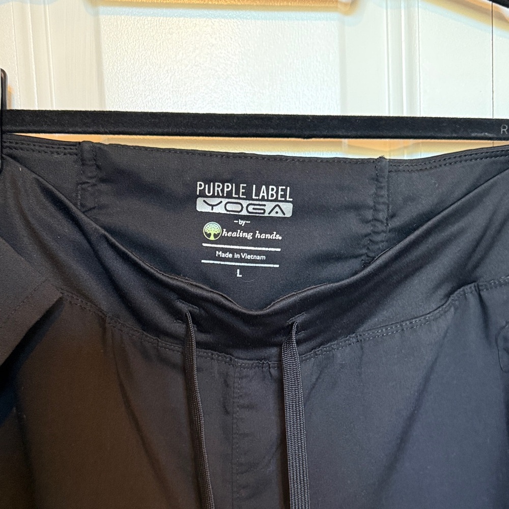 Black Purple Label Yoga Women's Scrub Set - Picture 3 of 4